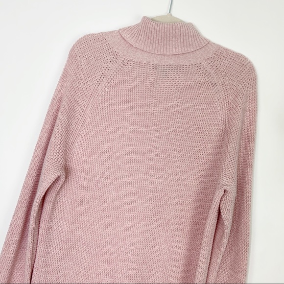 NEW J Crew Pink Knit Turtleneck Sweater Size Large - Picture 9 of 9